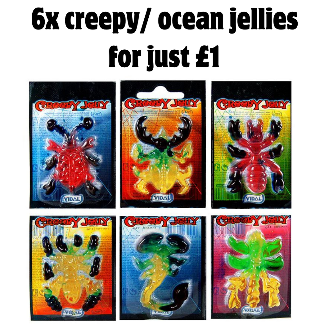6x creepy/ ocean jellies
