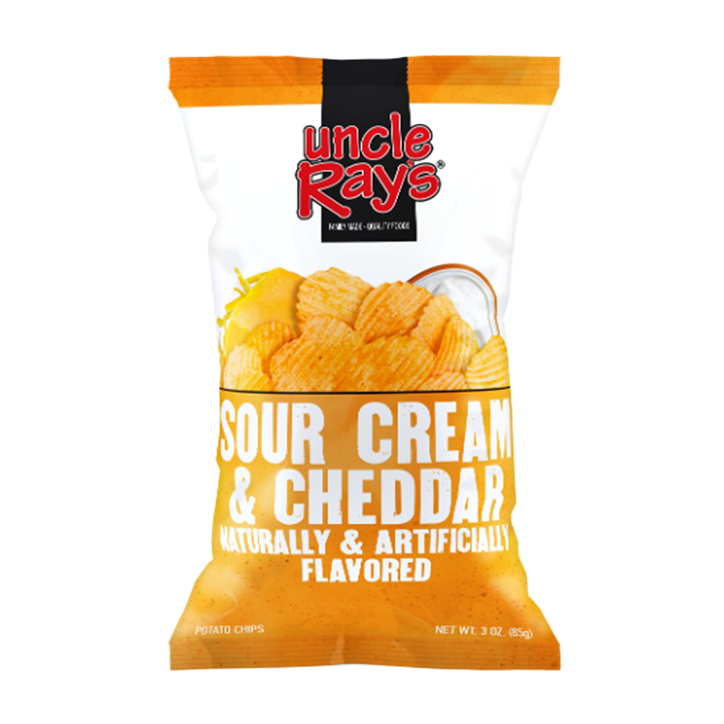 Uncle Ray's Potato Chips Cheddar & Sour Cream 120g