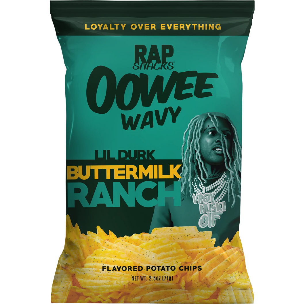 Rap Snacks Oowee Wavy Lil Durk Buttermilk Ranch - 71g