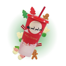 Load image into Gallery viewer, Sweet Filled Colour Changing Christmas Cups - Red [400-450g]
