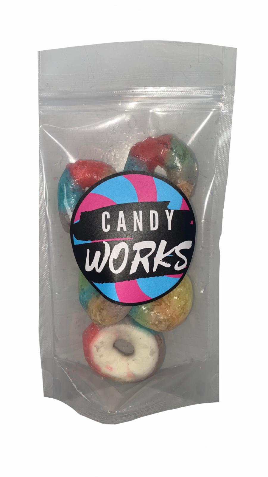 Freeze Dried HALAL Rainbow Rings – Candy Works UK